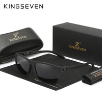 KINGSEVEN Mirror Lens Sunglasses Men Women Driving UV400 Polariz Glasses Matte Frame Male Female Fishing Causal Outdoor Eyewear - Seeds-or-Survival