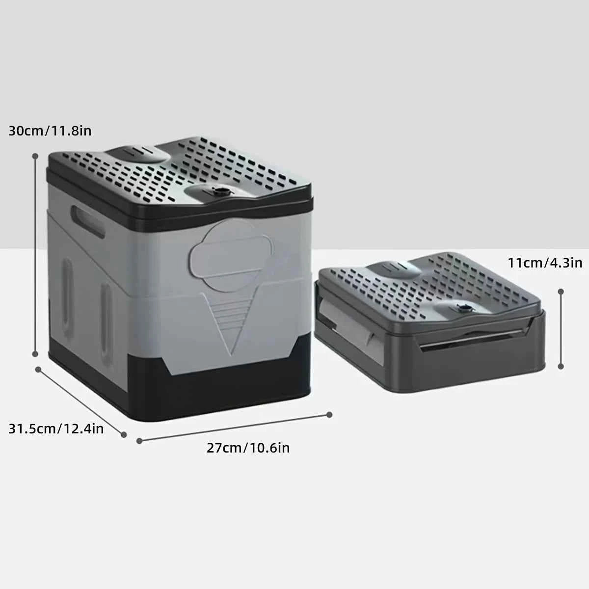 Portable Camping Foldable Toilet Collapsible Portable Potty for Camping Road Trips Emergency Car Use