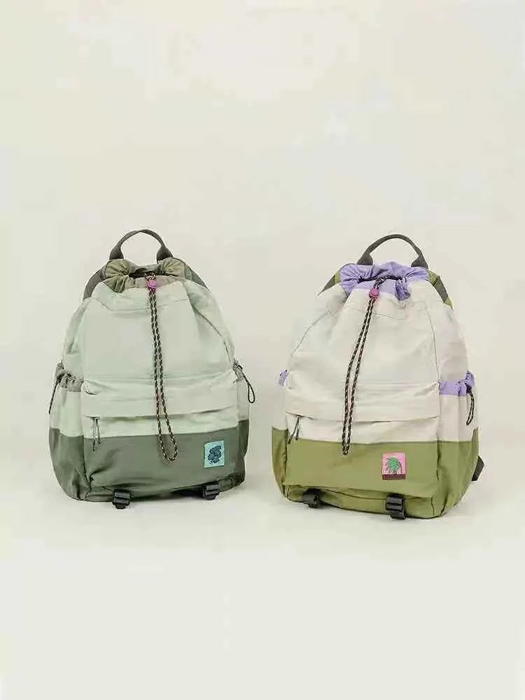 Miyagawa 2024 Versatile Lightweight Backpack with Drawstring for Outdoor Mountaineering, Large Capacity Travel Bags