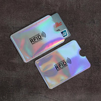 10pcs Anti-Scan Card Sleeve Credit NFC RFID Card Protector Anti-magnetic Aluminum Foil Portable Bank Card Holder