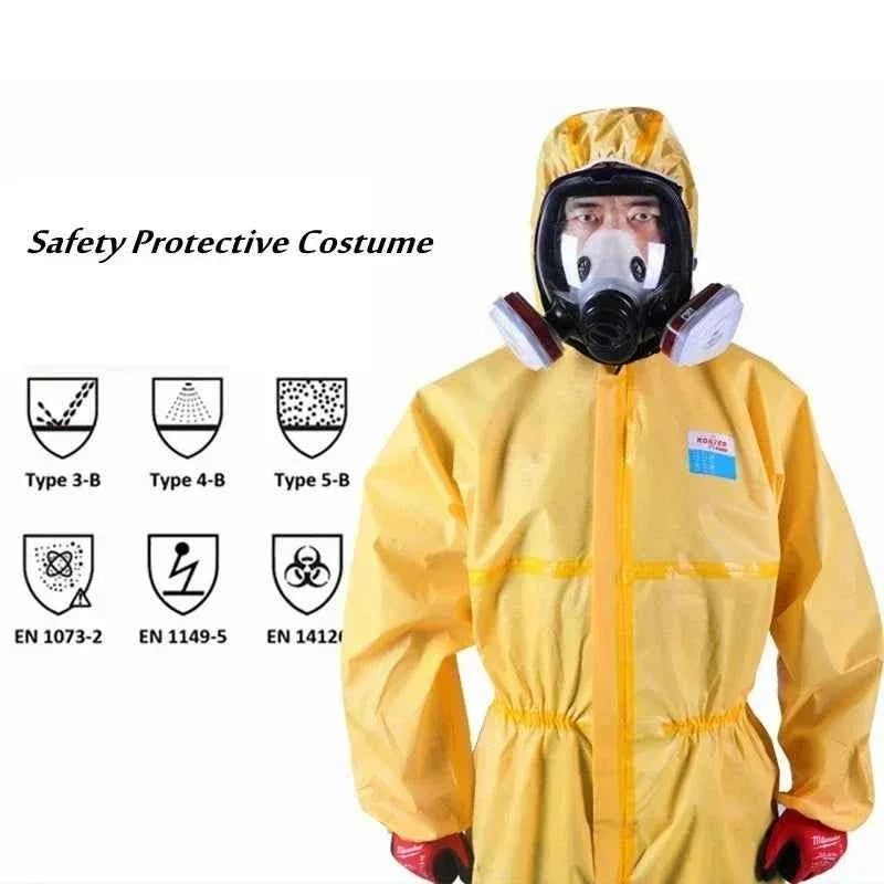 Hazardous Chemicals Liquid Proof Sulfuric Acid And Alkali Resistant Work Suit Coverall.
