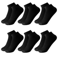 6 Pairs Breathable Men's Socks Short Ankle Elastic Solid Color Mesh High Quality Business Unisex Sokken Plus Size EU38-47