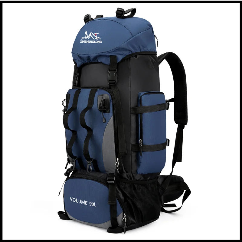 90L Waterproof Hiking Backpack Camping Rucksack Large Capacity Travel Outdoor Sports Bag for Trekking Camping Equipment - Seeds-or-Survival