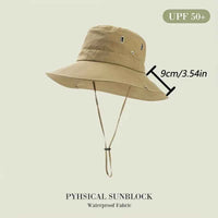 Waterproof Fisherman Hat Outdoor Summer Sun Anti UV Protection Breathable Mesh Camping Hiking Mountaineering Caps Mens Women
