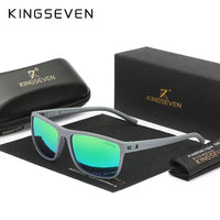 KINGSEVEN Mirror Lens Sunglasses Men Women Driving UV400 Polariz Glasses Matte Frame Male Female Fishing Causal Outdoor Eyewear - Seeds-or-Survival