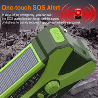 Woopker Emergency Radio 20000mAh XSY-350 FM Radio AM/WB/NOAA Weather Dual USB Rechargeable Solar SOS Alarm Power Bank Flashlight