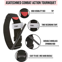 Comprehensive first aid trauma kit with first aid bandage, durable tourniquet, triangle bandage, disinfectant pad, scissors - Seeds-or-Survival