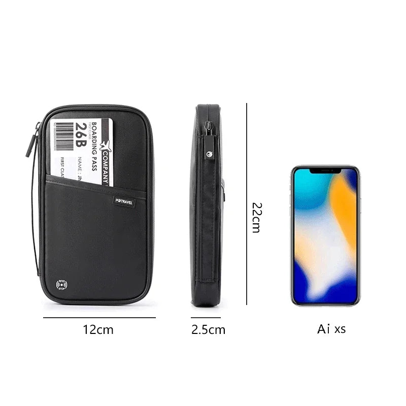 Cardholder Travel Wallet for Family Passport Holder Waterproof Document Case Organizer Travel Accessories Cover Document Bag