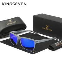 KINGSEVEN Mirror Lens Sunglasses Men Women Driving UV400 Polariz Glasses Matte Frame Male Female Fishing Causal Outdoor Eyewear - Seeds-or-Survival