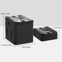 Portable Camping Foldable Toilet Collapsible Portable Potty for Camping Road Trips Emergency Car Use