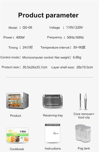 8L Food Dehydrator Portable Household And Commercial Air Dryer Food Machine for Dried Fruit Vegetables Meat Snacks for Pets