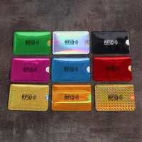 10pcs Anti-Scan Card Sleeve Credit NFC RFID Card Protector Anti-magnetic Aluminum Foil Portable Bank Card Holder