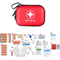 104pcs Emergency First Aid Kit Versatile Protable First Aid Medical Bag for Home Car Outdoor Use with Waterproof PU Case