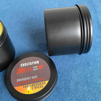 36 Hour Survival Candle 3- Environmentally Friendly Odorless Candle with Lid Picnic Outdoor Supplies