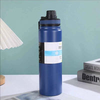 Hydration Flask with  Lid - Stainless Steel, Double Walled & Vacuum Insulated Water Bottle - Camping & Hiking - Leak Proof & BPA