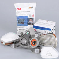 3M 6200 Mask or 9in1 6200 Half Facepiece Gas Mask Respirator With 6001/2091 Filter Fit Painting Spraying Dust Proof