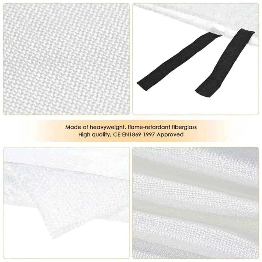 Fire Flame Retardant Emergency Blanket Survival Shelter Safety Cover Fire Extinguisher Reusable Fireproof Mat