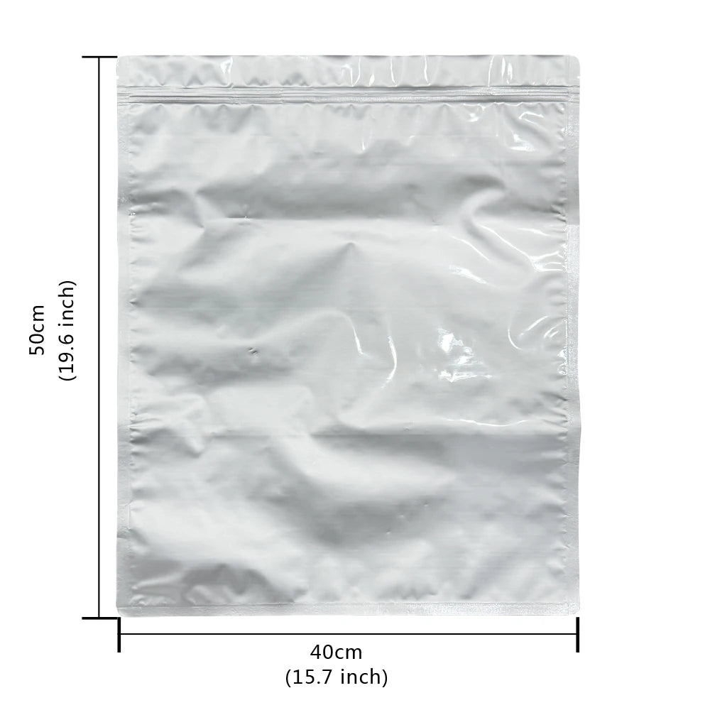 10 Packs 5 Gallon Mylar Bags Resealable Aluminum Foil Bags For Long Term Food Storage Food Grade and Light Proof (20’’x30'') - Seeds-or-Survival