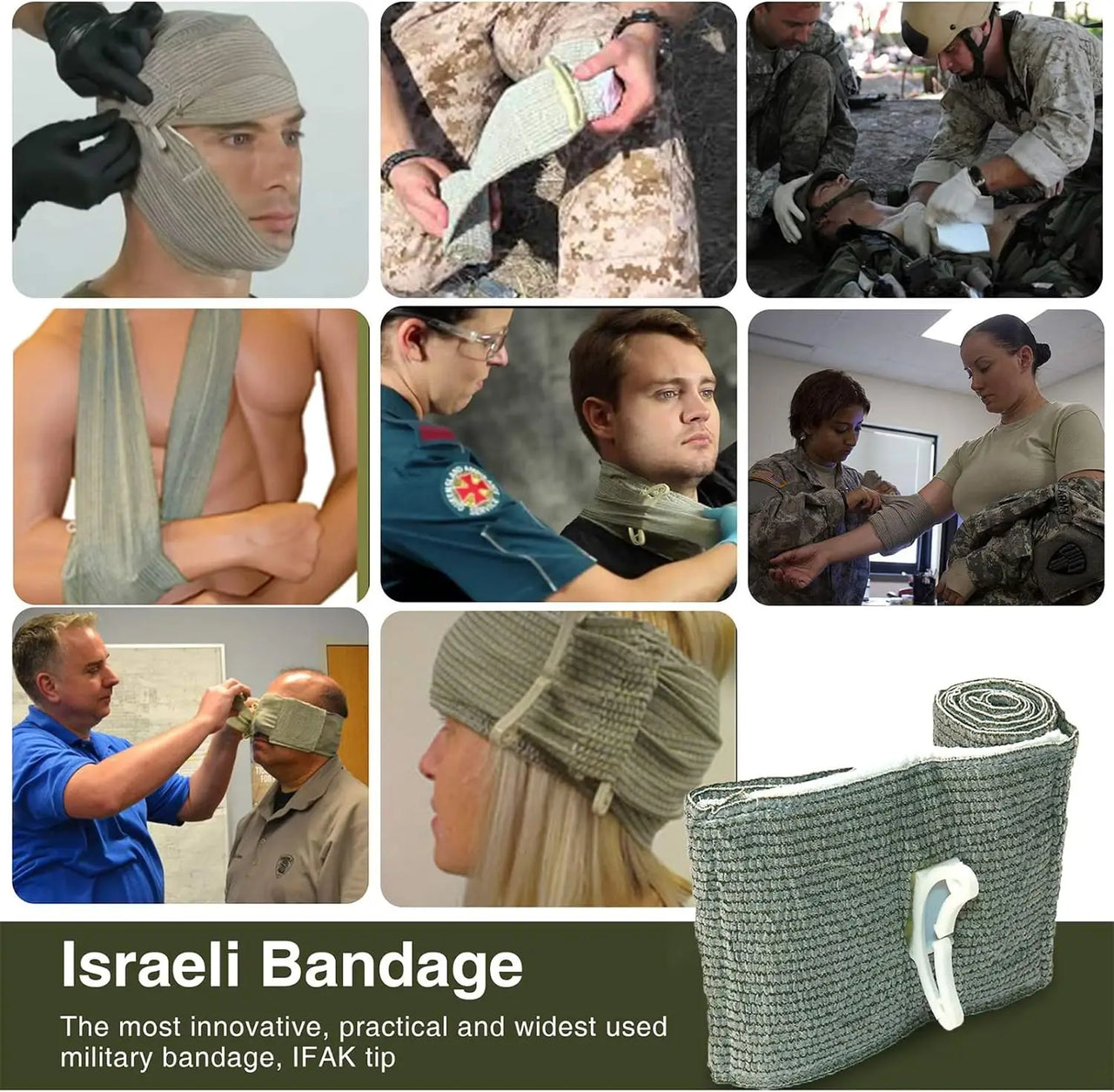 Comprehensive first aid trauma kit with first aid bandage, durable tourniquet, triangle bandage, disinfectant pad, scissors - Seeds-or-Survival