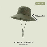 Waterproof Fisherman Hat Outdoor Summer Sun Anti UV Protection Breathable Mesh Camping Hiking Mountaineering Caps Mens Women