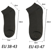 6 Pairs Breathable Men's Socks Short Ankle Elastic Solid Color Mesh High Quality Business Unisex Sokken Plus Size EU38-47