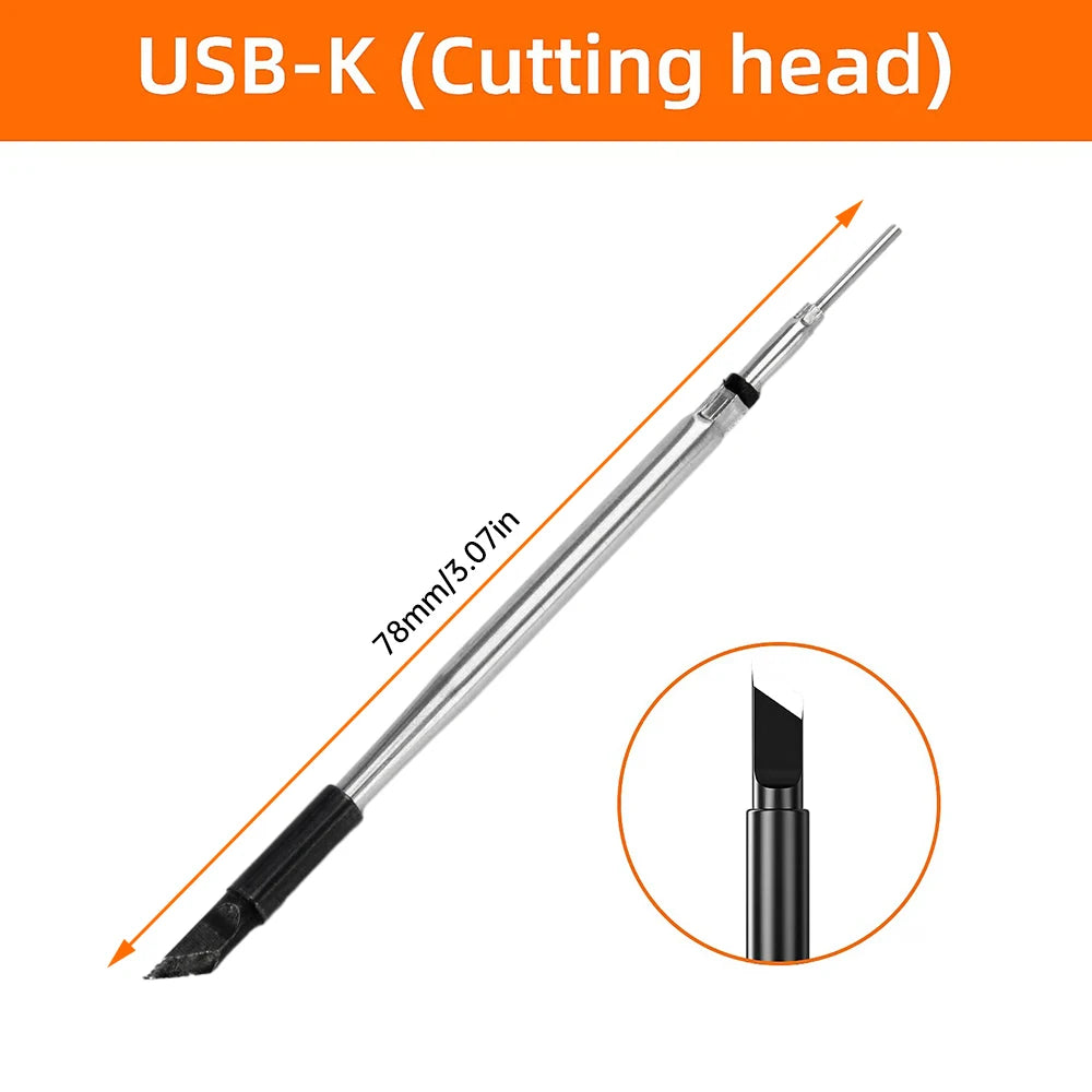 Multifunctional USB Digital Electric Soldering Iron Set Temperature300-450℃ Adjustable Type-C Interface Solder Welding Iron Tool
