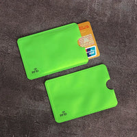 10pcs Anti-Scan Card Sleeve Credit NFC RFID Card Protector Anti-magnetic Aluminum Foil Portable Bank Card Holder