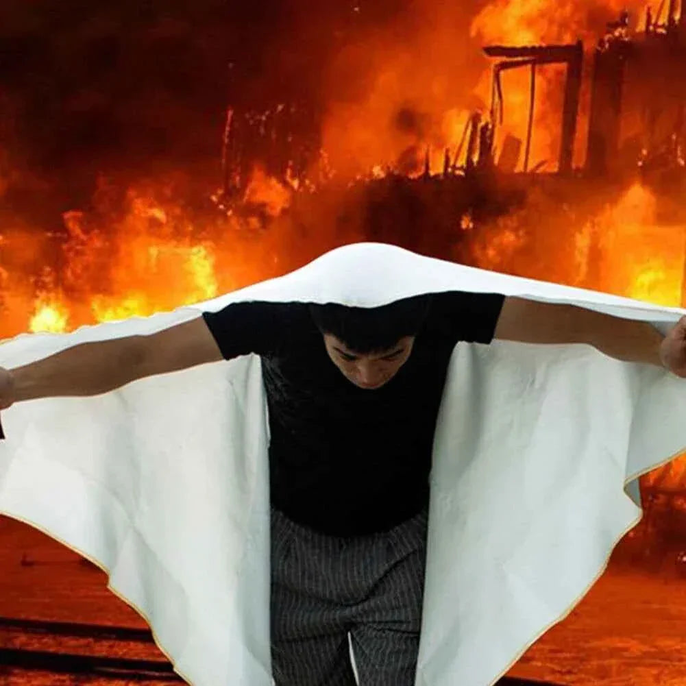 Fire Flame Retardant Emergency Blanket Survival Shelter Safety Cover Fire Extinguisher Reusable Fireproof Mat