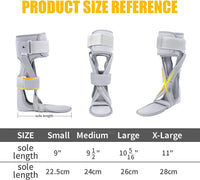 AFO Brace Drop Foot Support Splint -Medical Drop Foot Postural Correction Brace-For Fracture, Sprains,Foot Varus Orthosis Brace
