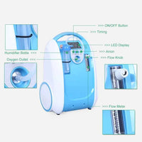 24hours Continuous 5L Portable Oxygen Generator & Concentrator Indoor/Outdoor Oxygen Chamber
