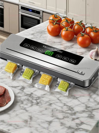 Electric Vacuum Sealer Built-In Cutter Knife Dry/Wet Food Sealed Packaging Kitchen Food Preservation Vacuum Packaging Machine