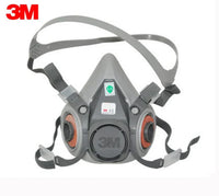 3M 6200 Mask or 9in1 6200 Half Facepiece Gas Mask Respirator With 6001/2091 Filter Fit Painting Spraying Dust Proof