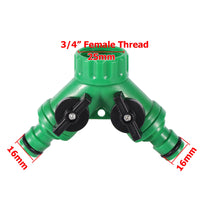 Y-type Shunt Valve Garden Irrigation System Water Splitter 2 Way Y Shape Quick Connector Water Tap Adapter Water Controller