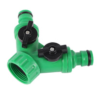 Y-type Shunt Valve Garden Irrigation System Water Splitter 2 Way Y Shape Quick Connector Water Tap Adapter Water Controller