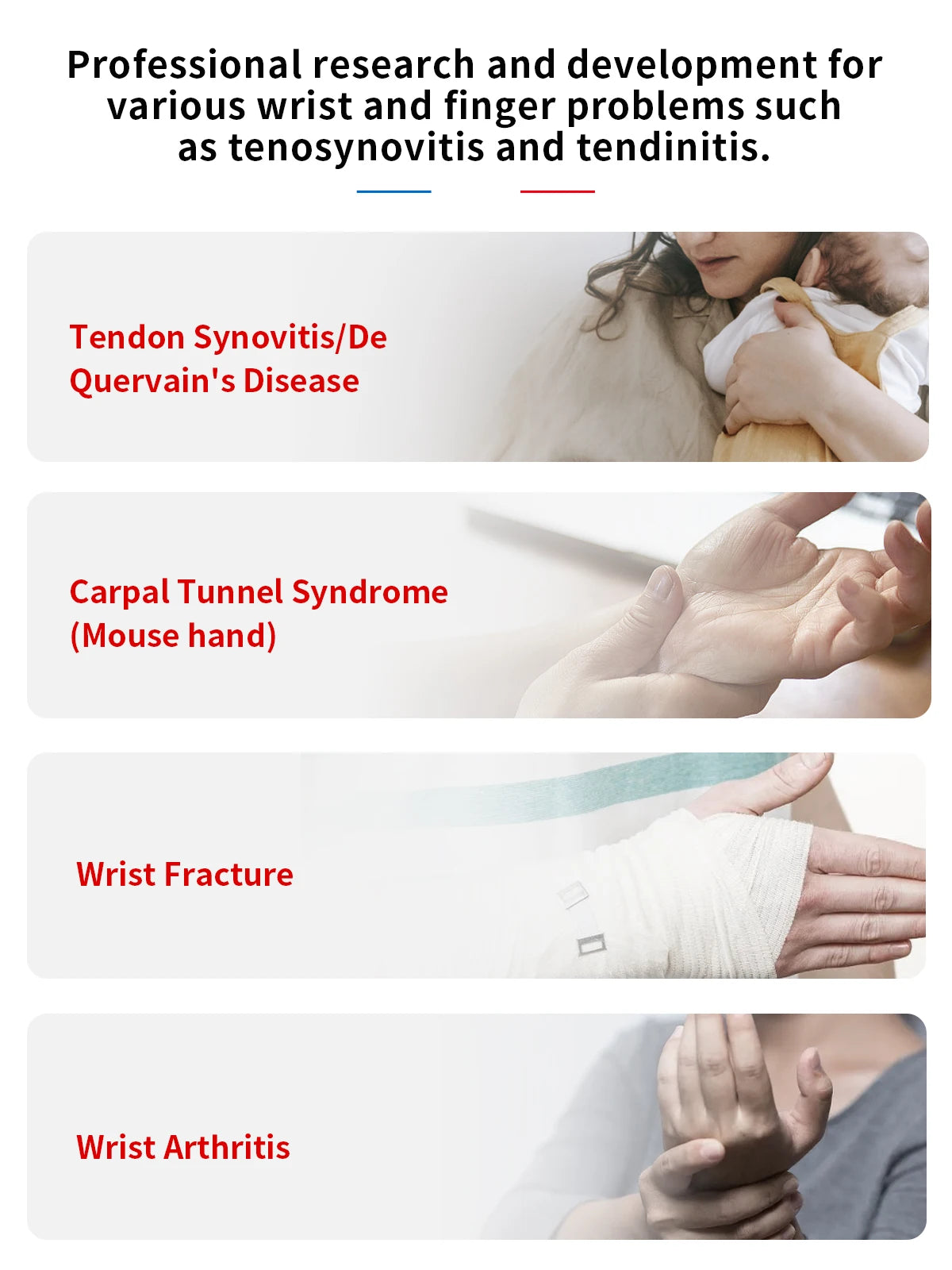 VELPEAU Wrist Brace for Arthritis Pain and Sprain Stable and Breathable Wrist Splint with Thumb Support for Men and Women