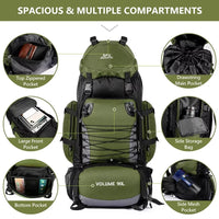 90L Waterproof Hiking Backpack Camping Rucksack Large Capacity Travel Outdoor Sports Bag for Trekking Camping Equipment - Seeds-or-Survival