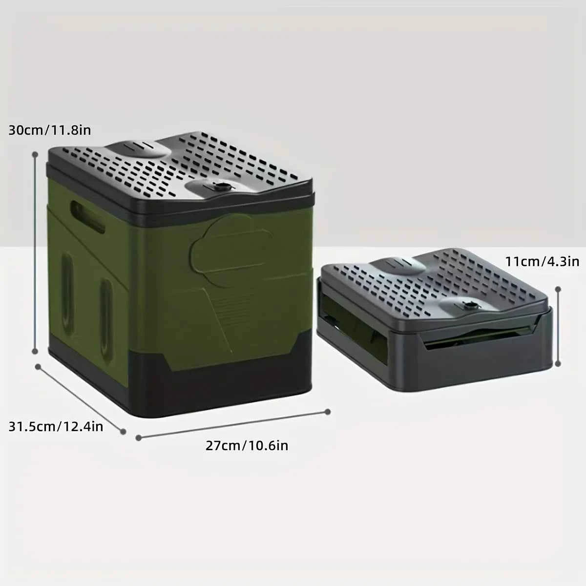 Portable Camping Foldable Toilet Collapsible Portable Potty for Camping Road Trips Emergency Car Use