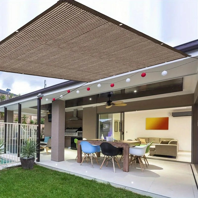 Garden Shade Cloth Durable Mesh Tarp for Plant Cover Greenhouse Chicken Coop Barn Kennel Rectangle Waterproof Brown garden tools