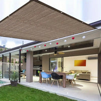 Garden Shade Cloth Durable Mesh Tarp for Plant Cover Greenhouse Chicken Coop Barn Kennel Rectangle Waterproof Brown garden tools