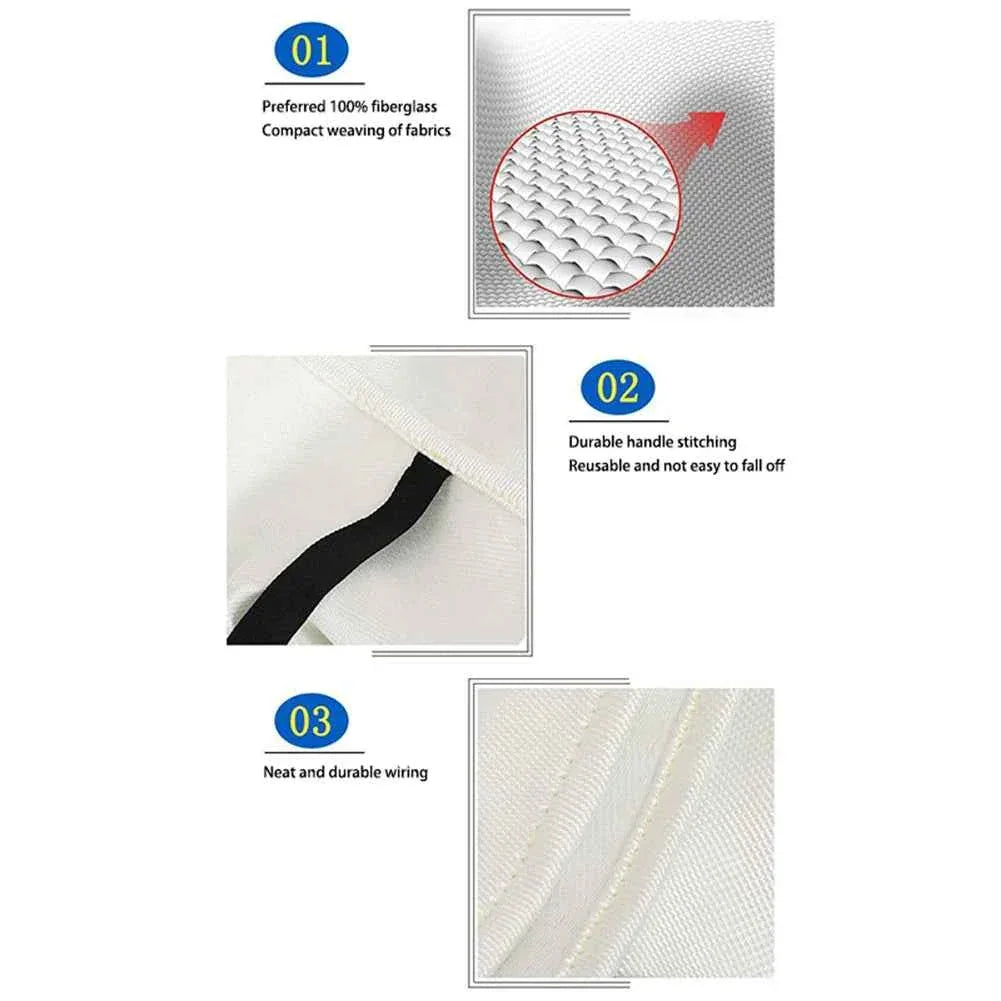 Fire Flame Retardant Emergency Blanket Survival Shelter Safety Cover Fire Extinguisher Reusable Fireproof Mat