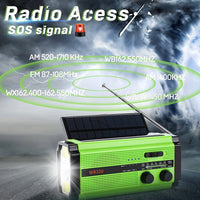 Woopker Emergency Radio 20000mAh XSY-350 FM Radio AM/WB/NOAA Weather Dual USB Rechargeable Solar SOS Alarm Power Bank Flashlight