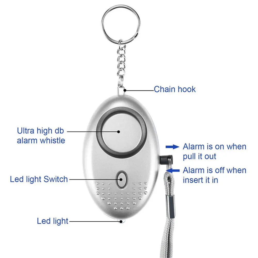 130db Self Defense Alarm Personal Defense Siren Anti-attack Security for Women Kids Personal Security Loud Alert Attack Panic - Seeds-or-Survival