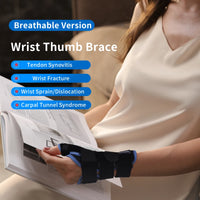 VELPEAU Wrist Brace for Arthritis Pain and Sprain Stable and Breathable Wrist Splint with Thumb Support for Men and Women