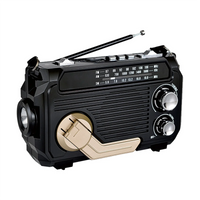 Radio Hand Crank Power Generation Solar Charging Three-Band Bluetooth Card MP3 Multifunction Play Radio - Seeds-or-Survival