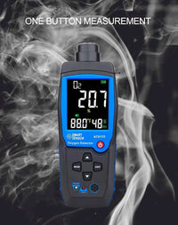 Digital Oxygen Meter O2 Gas Detector Sound Light Alarm Gas Monitor Air Quality Meter with Temperature LCD Display