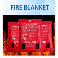 Fire Flame Retardant Emergency Blanket Survival Shelter Safety Cover Fire Extinguisher Reusable Fireproof Mat