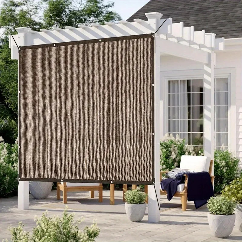 Garden Shade Cloth Durable Mesh Tarp for Plant Cover Greenhouse Chicken Coop Barn Kennel Rectangle Waterproof Brown garden tools