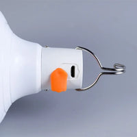 200W 80W 60W High Power LED Camping Light Rechargeable Portable Lanterns Outdoor Emergency BBQ Tent Lighting Lamp Bulb with Hook