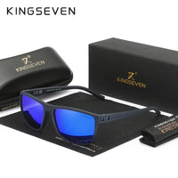 KINGSEVEN Mirror Lens Sunglasses Men Women Driving UV400 Polariz Glasses Matte Frame Male Female Fishing Causal Outdoor Eyewear - Seeds-or-Survival