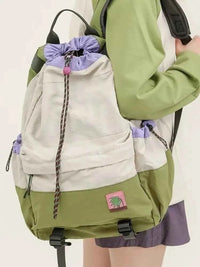 Miyagawa 2024 Versatile Lightweight Backpack with Drawstring for Outdoor Mountaineering, Large Capacity Travel Bags